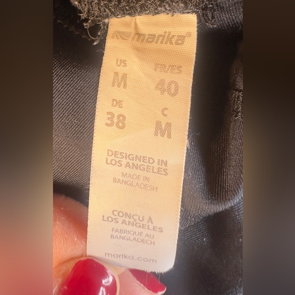 Marika Black Leggings with Mesh Detail - Picture 4 of 5